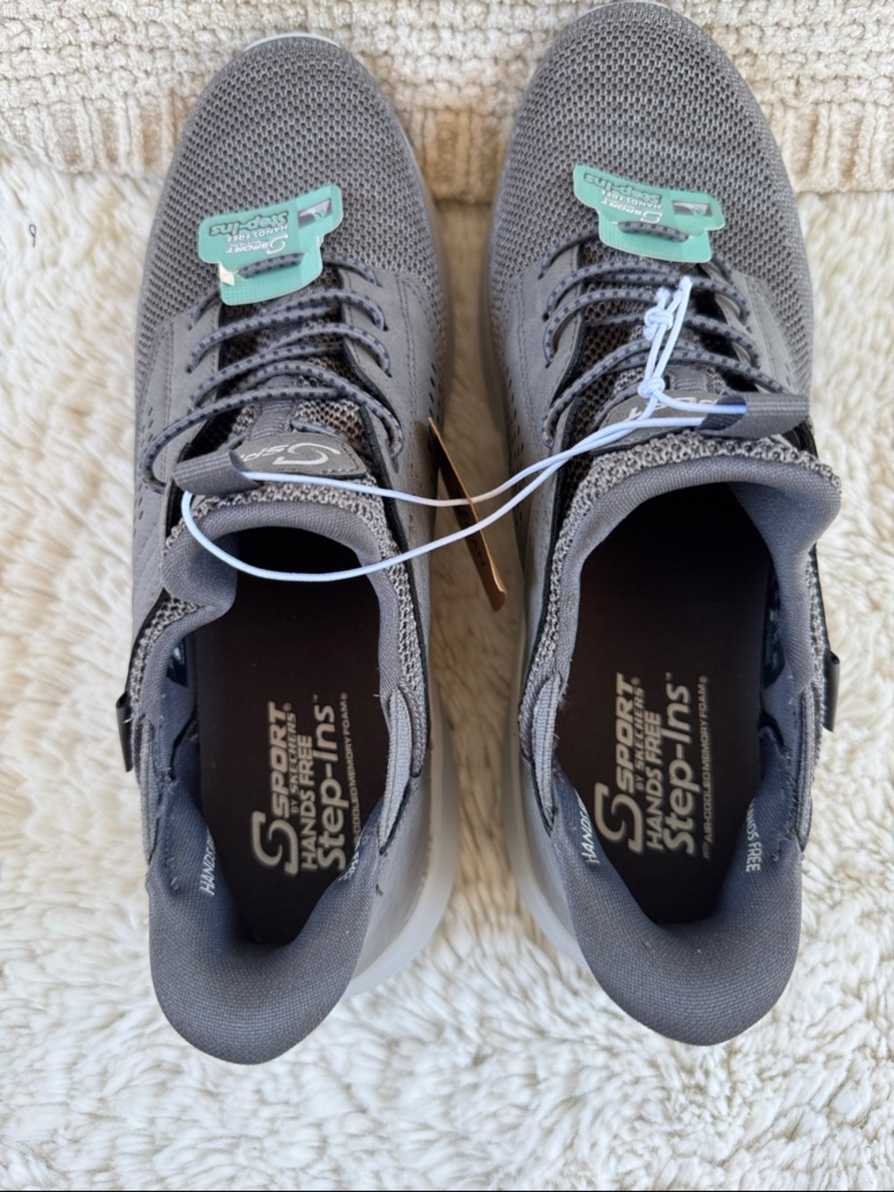 Skechers Men's Gray Athletic Sneakers - Picture 6 of 8